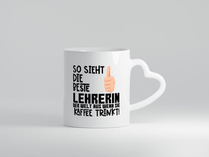 Beste Lehrerin | Lehrer Tasse Schule Dankeschön lustiger Spruch Geschenk Humor