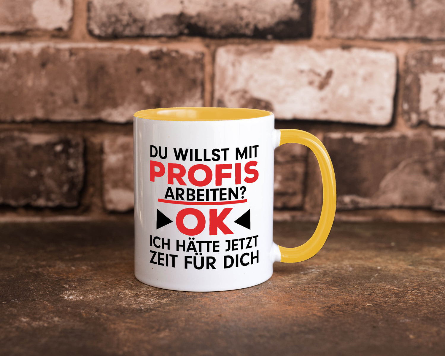 Profi Arbeiter | Arbeit Tasse mit Profis Beruf Geschenk Kollegen Büro lustiger