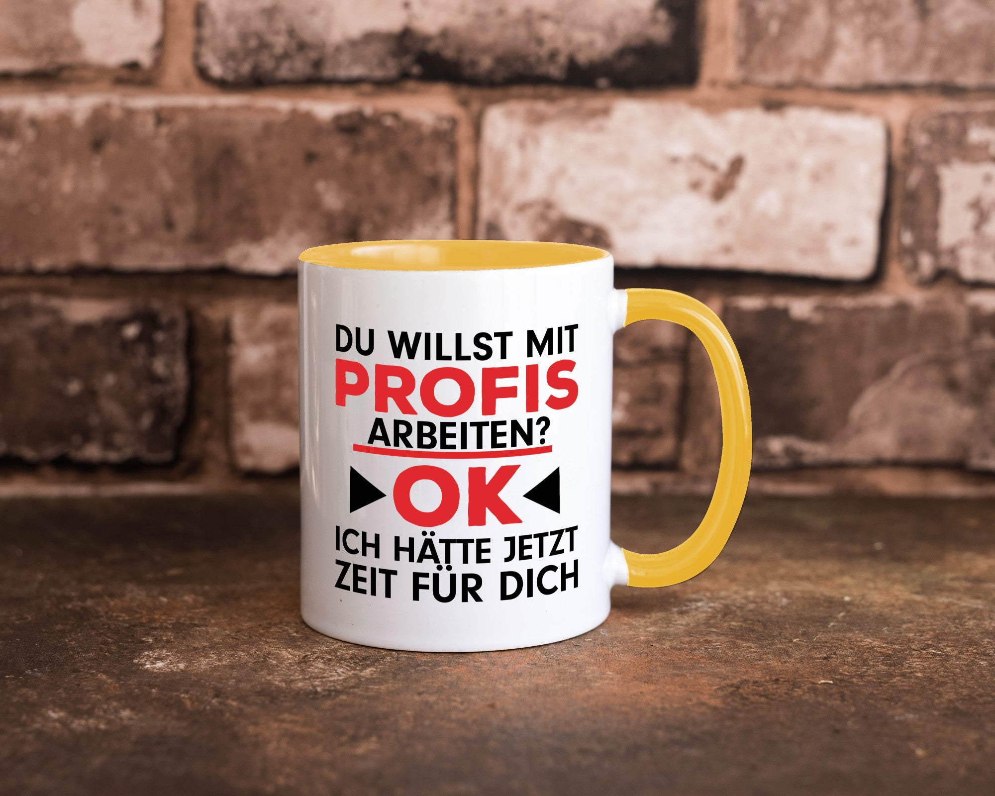 Profi Arbeiter | Arbeit Tasse mit Profis Beruf Geschenk Kollegen Büro lustiger