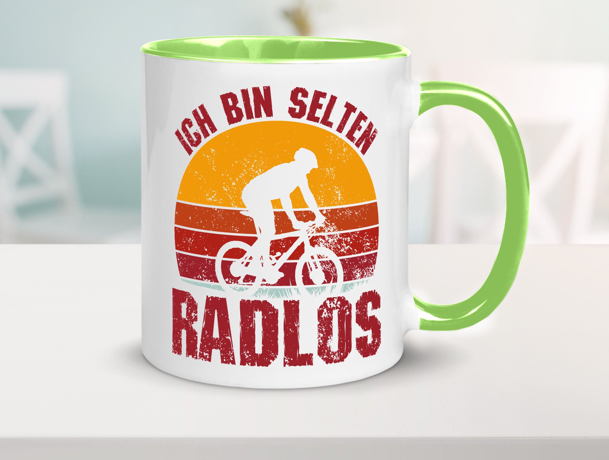 Ich bin Selten Radlos | Radfahrer Mountainbike Humor Geschenkidee Tasse