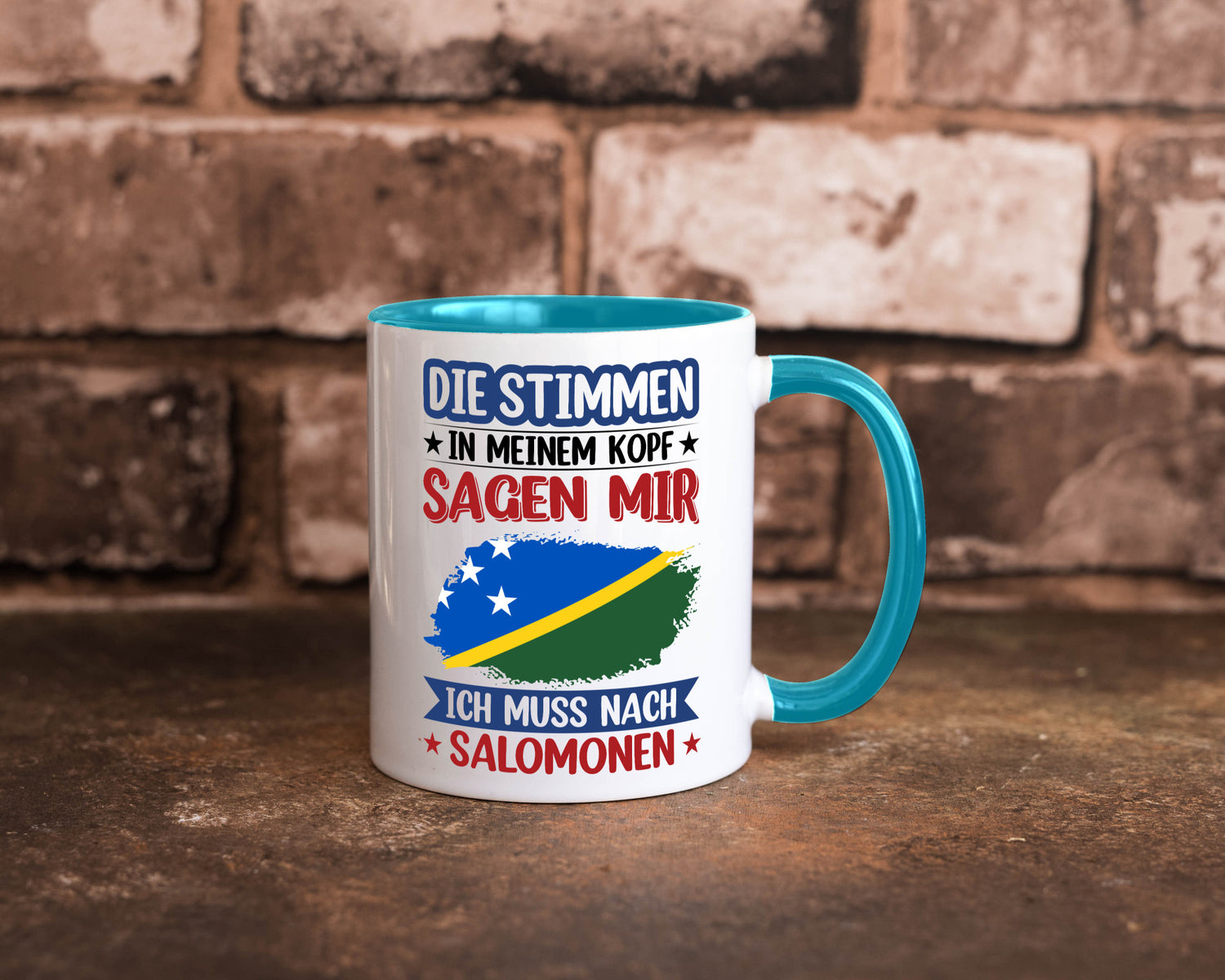 Salomonen | Urlaub Stimmen in meinem Kopf Traumland v2 Humor Geschenkidee Tasse