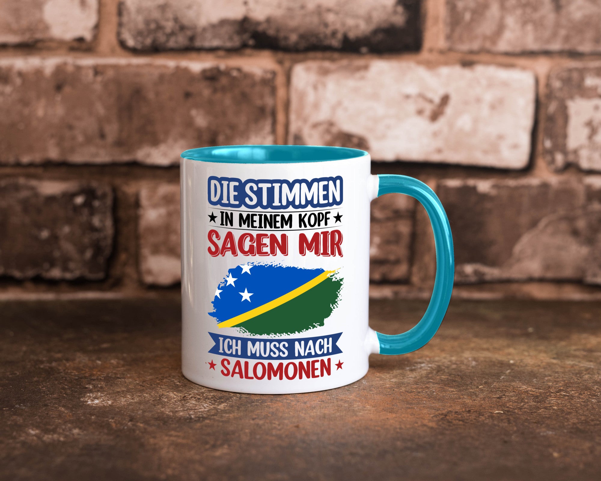 Salomonen | Urlaub Stimmen in meinem Kopf Traumland v2 Humor Geschenkidee Tasse