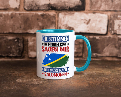 Salomonen | Urlaub Stimmen in meinem Kopf Traumland v2 Humor Geschenkidee Tasse