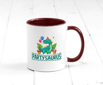 Partysaurus | Geburtstag Dinosaurier Luftballon Geschenkidee Humor Tasse