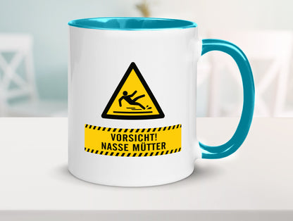 Vorsicht Nasse Mütter | Muttertag Geschenk Familie Geschenkidee lustiger Spruch