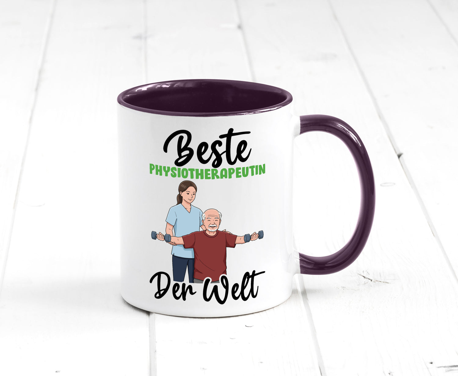 Beste Physiotherapeutin v3 lustig Humor Geschenkidee Geschenk Tasse