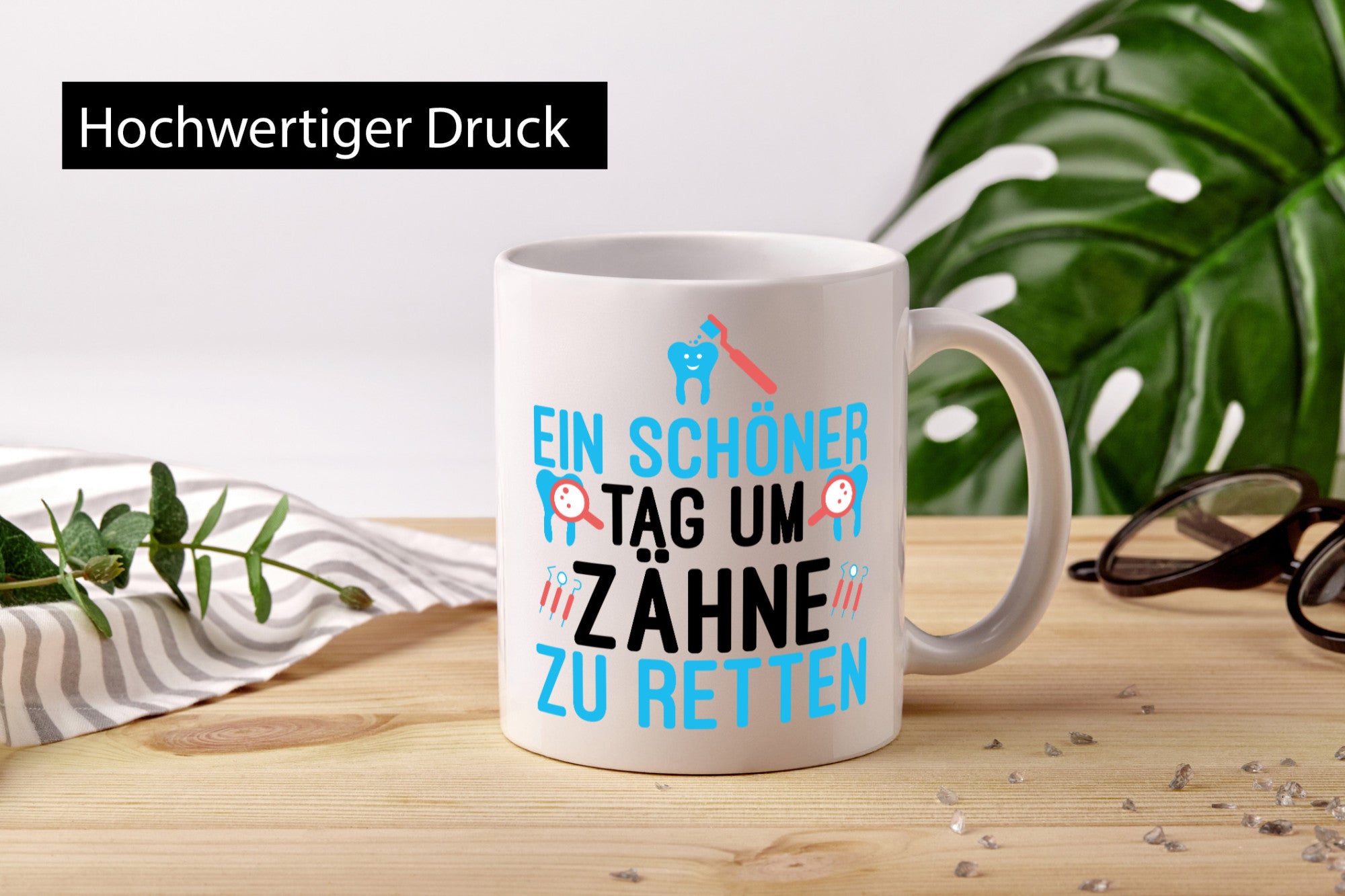 Zähne retten | Zahnarzt Praxis lustiger Spruch Kollege Geschenkidee Arbeit