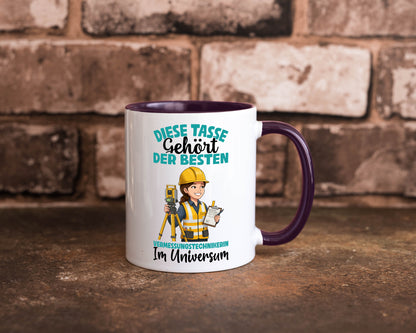 Im Universum: Vermessungstechnikerin | Techniker lustiger Spruch Geschenk Humor