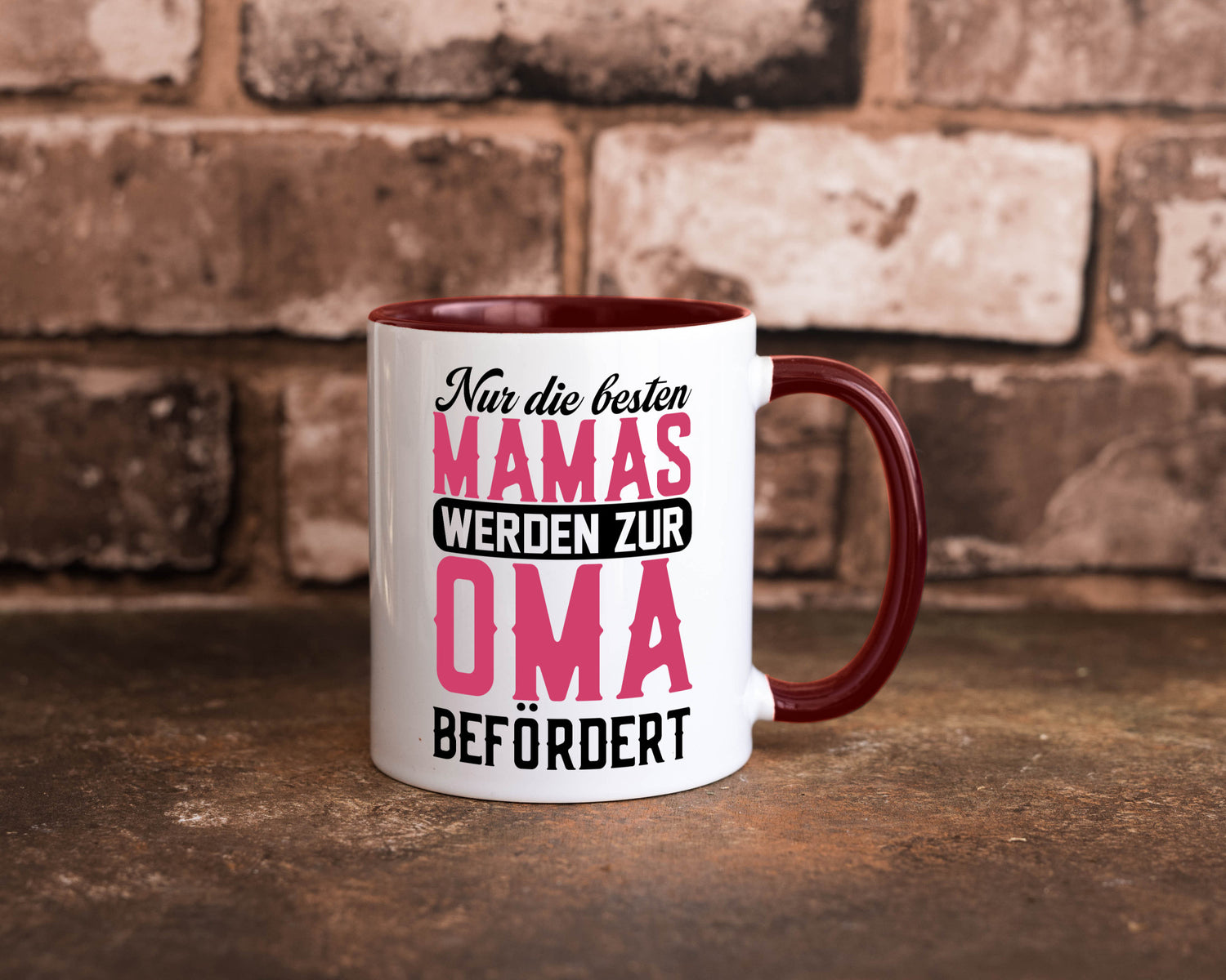 Beste Mama wird zur Oma befördert | Großmutter lustiger Spruch Geschenk Familie