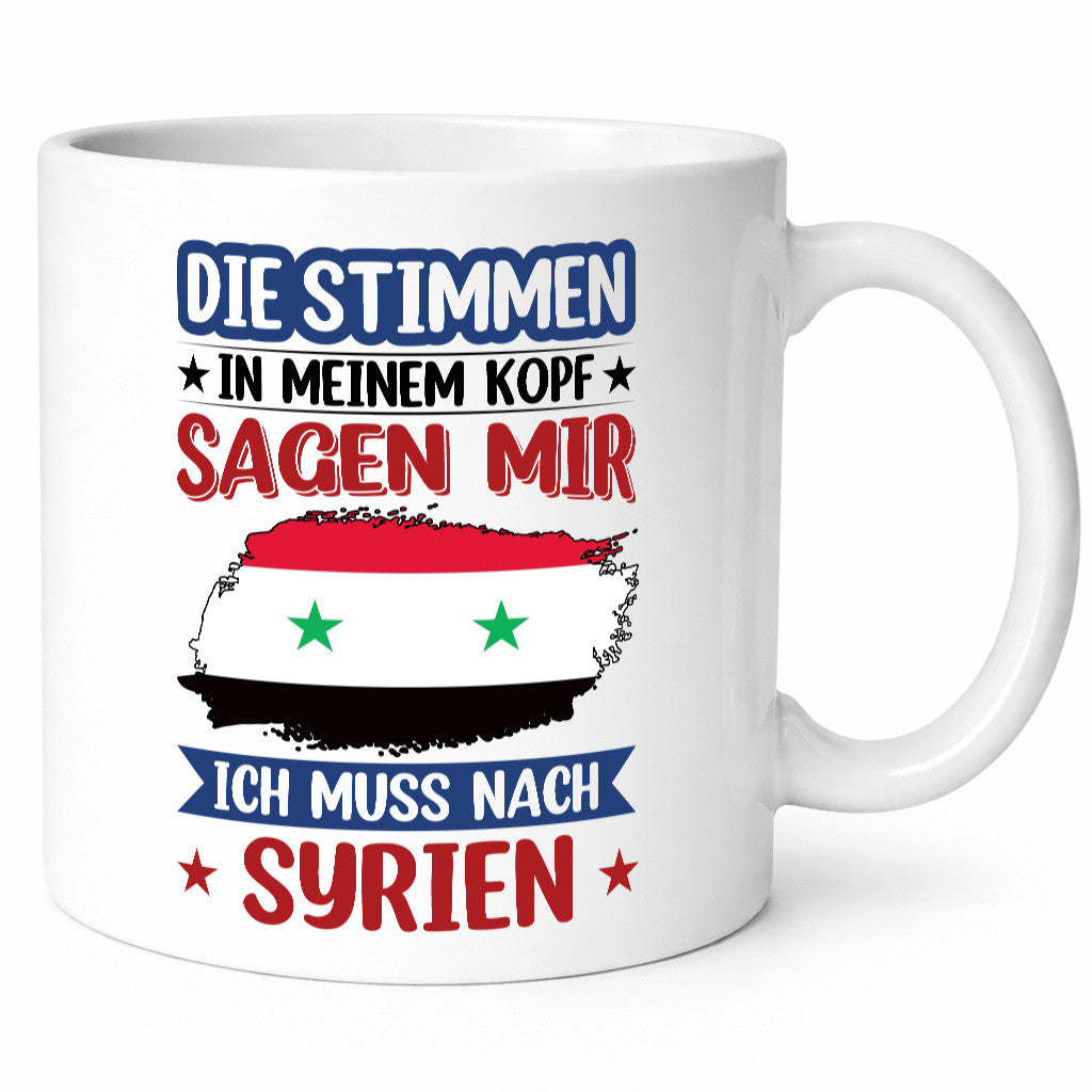 Syrien | Urlaub Stimmen in meinem Kopf Traumland v2 lustiger Spruch Geschenk