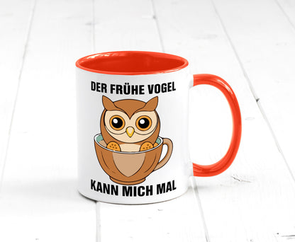 Der frühe Vogel kann mich mal | Eule Morgenmuffel v2 lustiger Spruch Geschenk