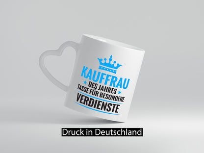 Besonderer Verdienst: Kauffrau | Kauffrauen lustig Humor Geschenkidee Geschenk