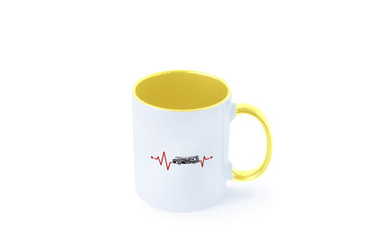 Herzschlag | Feuerwehrfahrzeug Feuerwehr Humor Geschenkidee Tasse