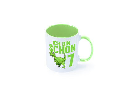 7. Geburtstag | 7 Jahre Dino Dinosaurier Humor Geschenkidee Tasse