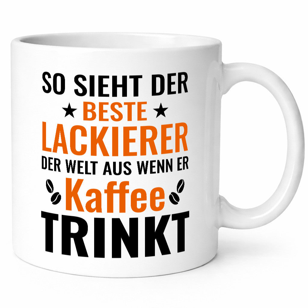 Kaffee trinkt: Lackierer | Definition lackieren lustig Humor Geschenkidee