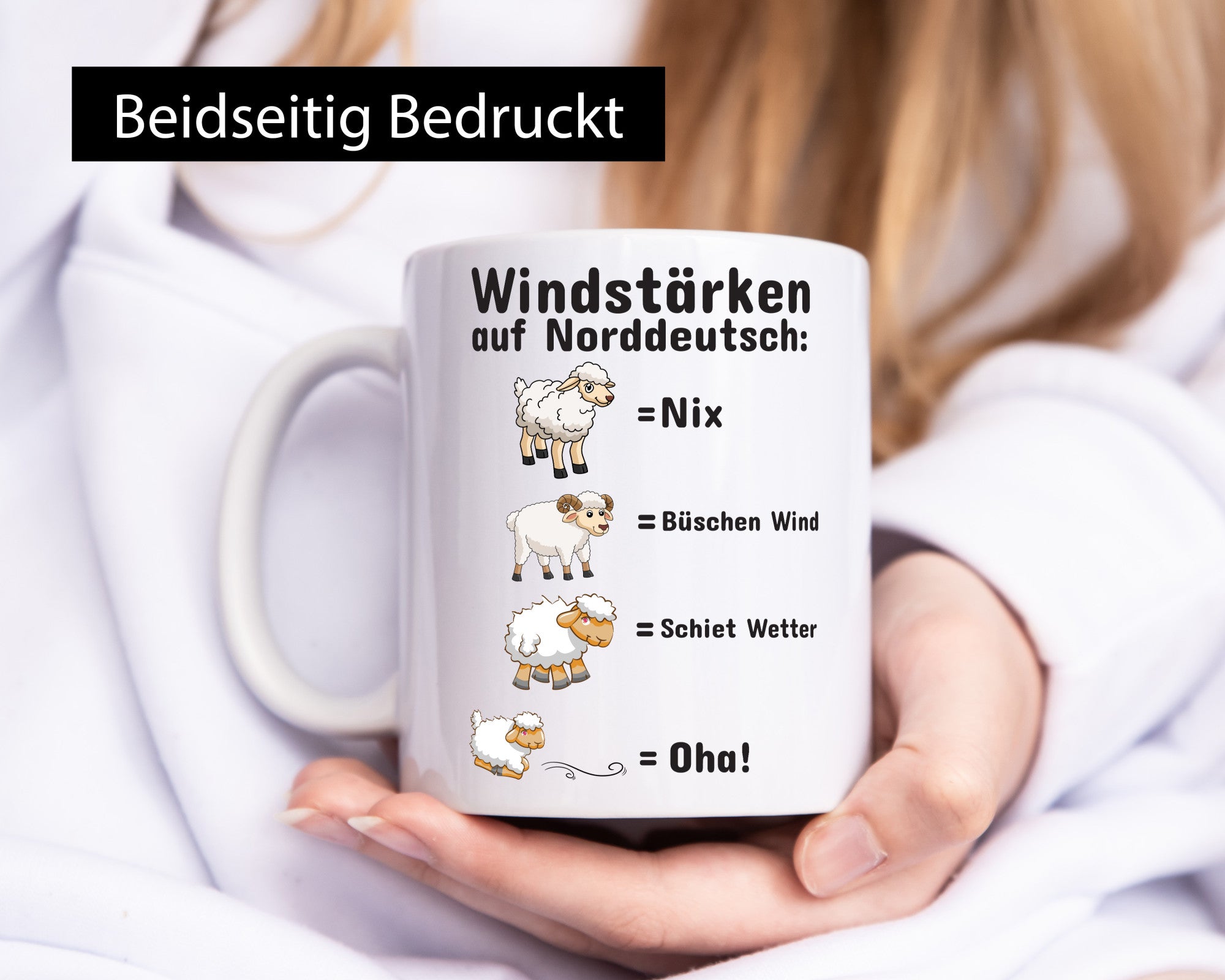 Windstärken auf Norddeutsch | Norddeutschland Tasse Humor Geschenkidee