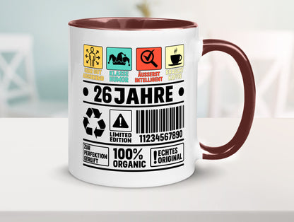 26. Geburtstag | 26 Jahre Humor Limited Edition Geschenk Geschenkidee lustiger