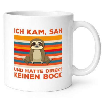 Keinen Bock | Morgenmuffel Spruch Faultier Statement Geschenkidee Tierliebhaber