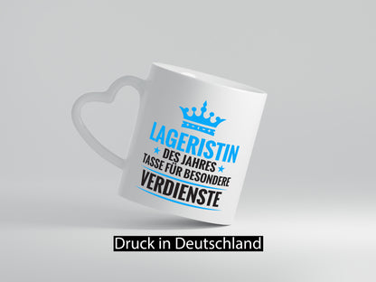 Besonderer Verdienst: Lageristin | Beruf Lager Arbeiterin Humor Arbeit Kollegen