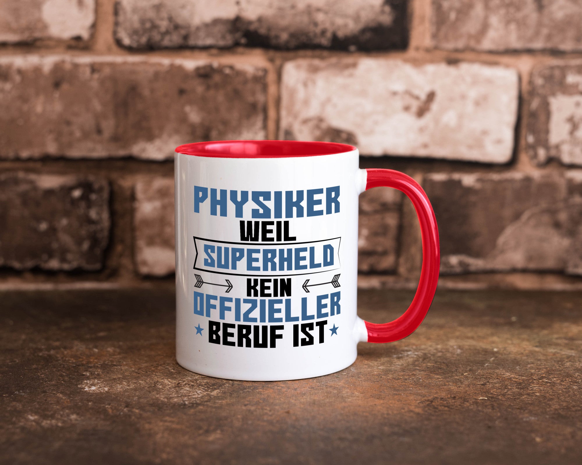 Superheld Physiker | Physik Geschenk Humor Geschenkidee lustiger Spruch Tasse