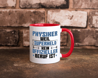 Superheld Physiker | Physik Geschenk Humor Geschenkidee lustiger Spruch Tasse
