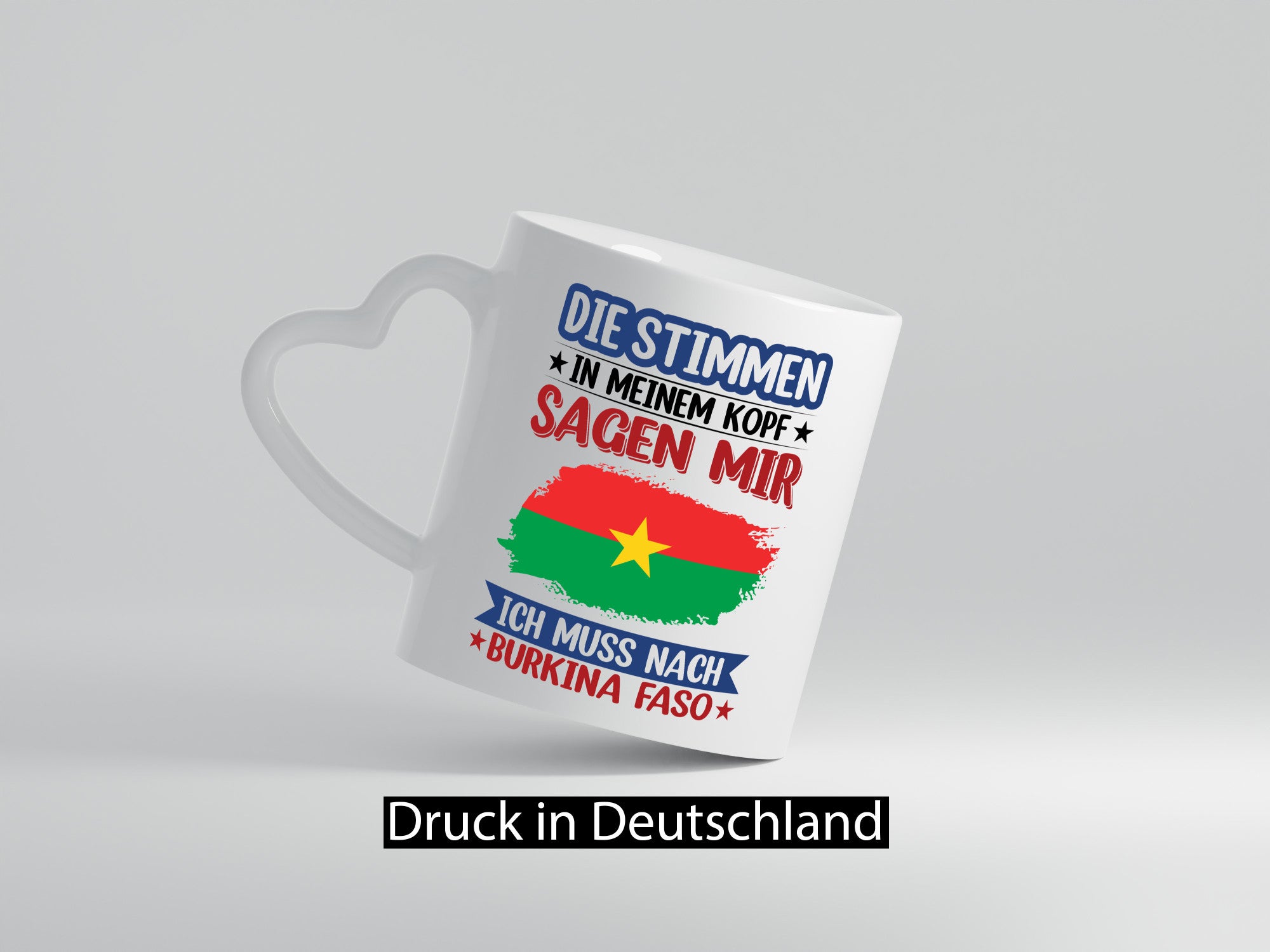 Burkina Faso | Urlaub Stimmen in meinem Kopf Traumland Geschenkidee Humor Tasse