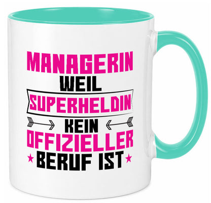 Superheldin Managerin | Management Humor Geschenkidee Tasse