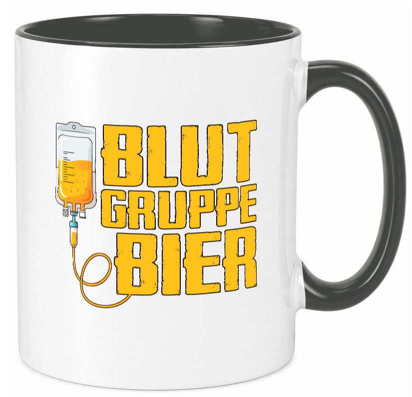 Blutgruppe Bier | Saufen Trinken Biertrinker Humor Geschenkidee Tasse