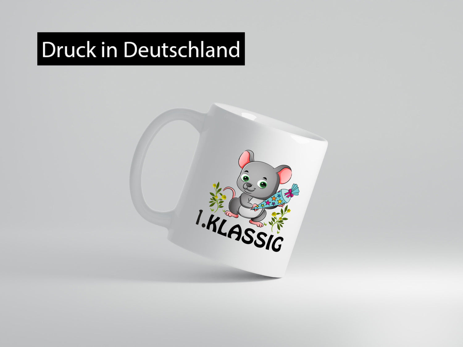 1. Klassik | Schulanfänger Tasse Einschulung Mädchen lustig Humor Geschenkidee