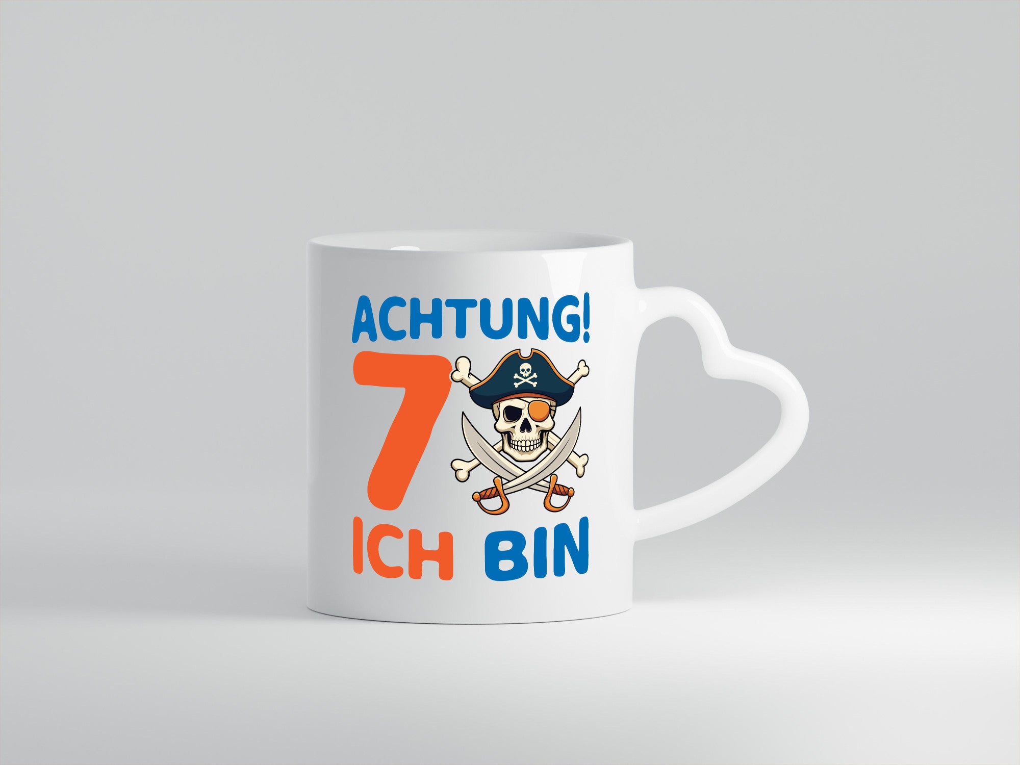 7. Geburtstag | 7 Jahre Pirat Geschenk Geschenkidee lustiger Spruch Tasse