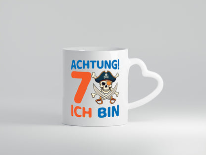 7. Geburtstag | 7 Jahre Pirat Geschenk Geschenkidee lustiger Spruch Tasse
