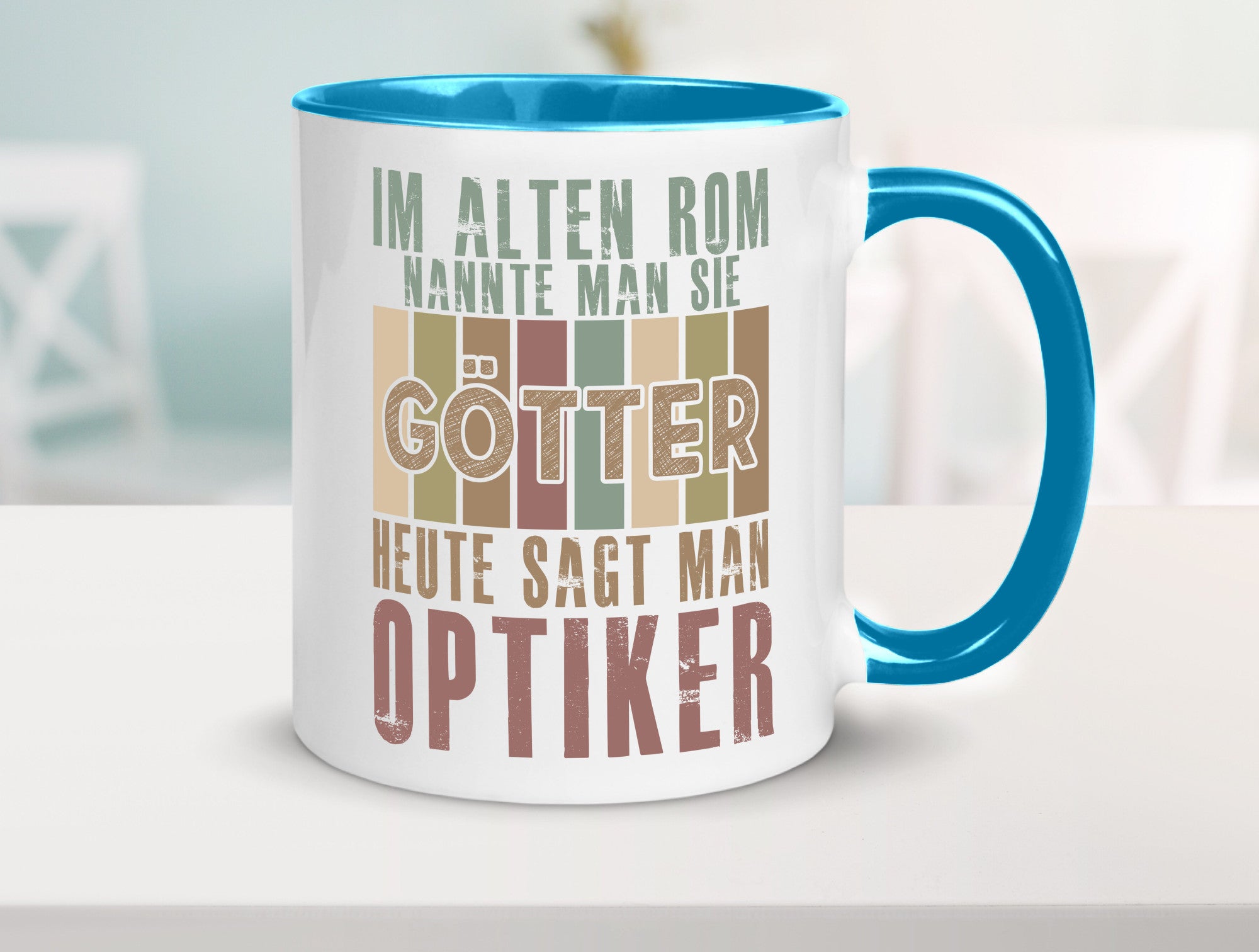 Heute sagt man: Optiker | Augenoptiker Geschenkidee Humor Tasse