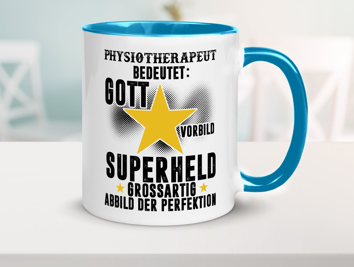Bedeutung von Physiotherapeut lustiger Spruch Geschenk Humor Geschenkidee Tasse