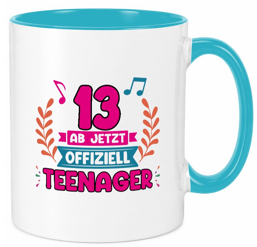 13. Geburtstag | Mädchen Tasse Teenager Spruch vl10 Geschenkidee Humor