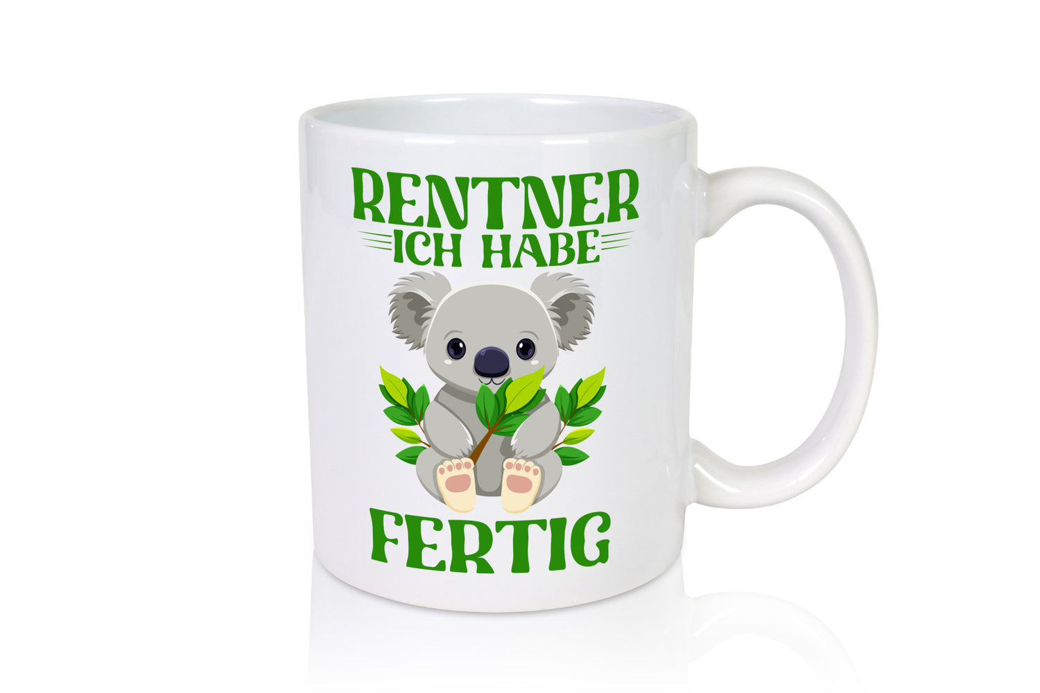 Rentner ich habe Fertig | Panda Ruhestand Geschenkidee Jubiläum Humor Tasse