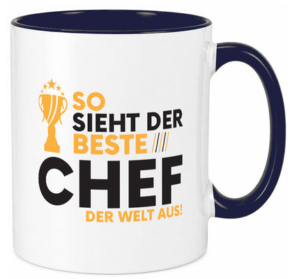 Der Weltbeste Chef | Führungskraft Vorgesetzter lustig Arbeit Kollegen Büro Tasse