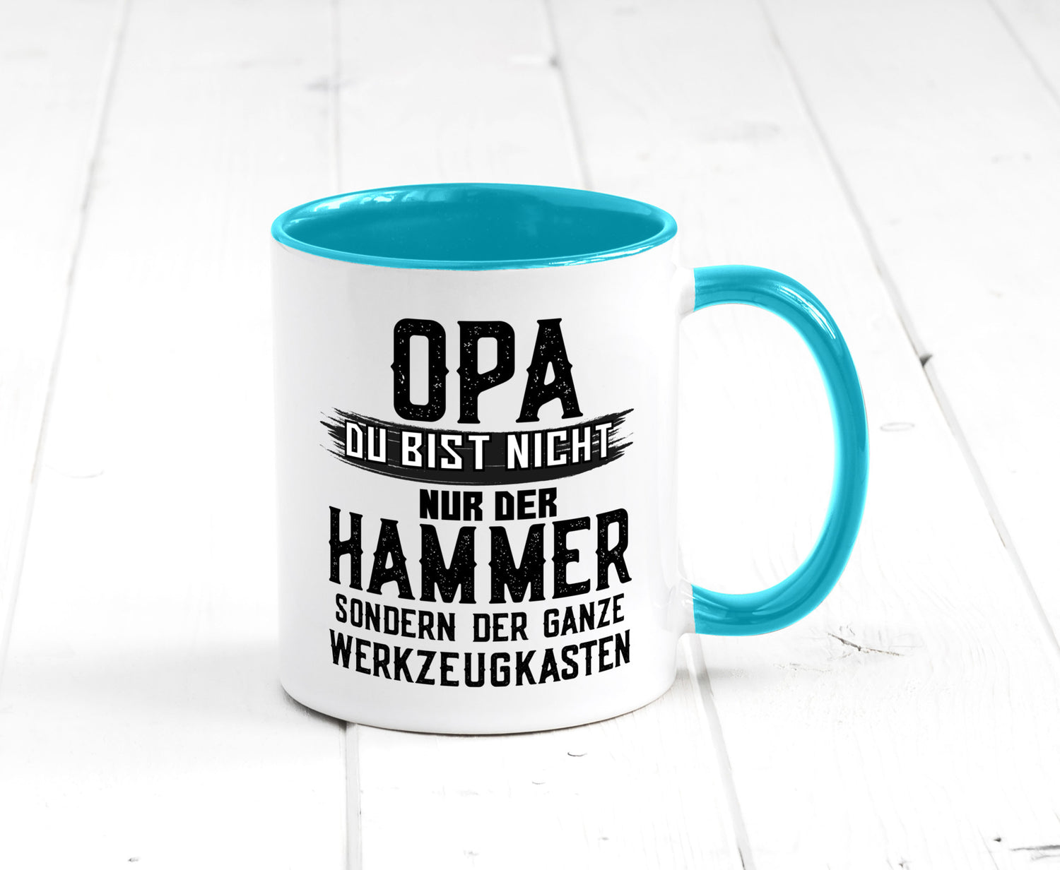 Opa ist der Hammer | Großvater Tasse Werkzeugkasten lustig Familie Geschenkidee