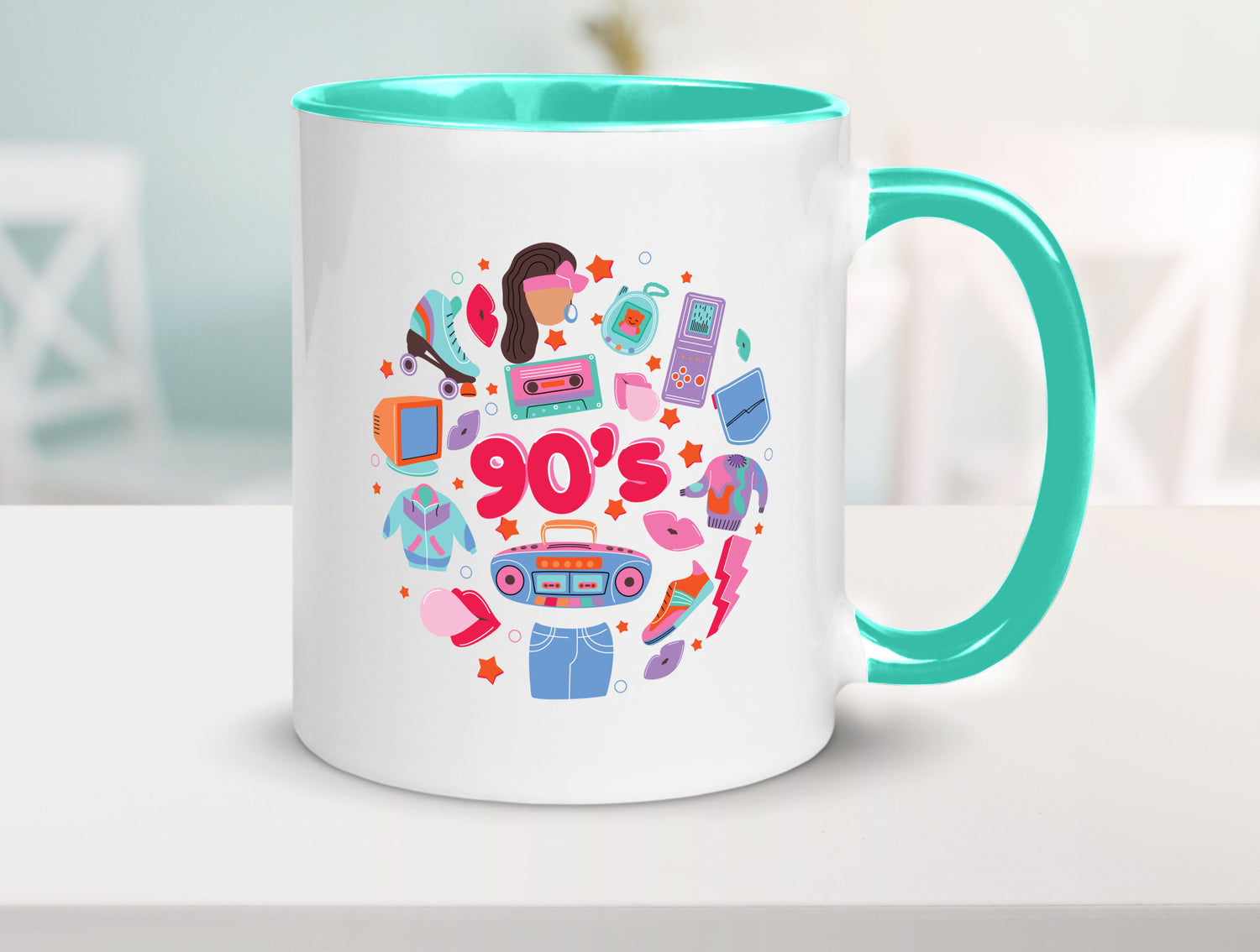 90er Jahre | Alte Zeit Nostalgie Humor Geschenkidee Tasse