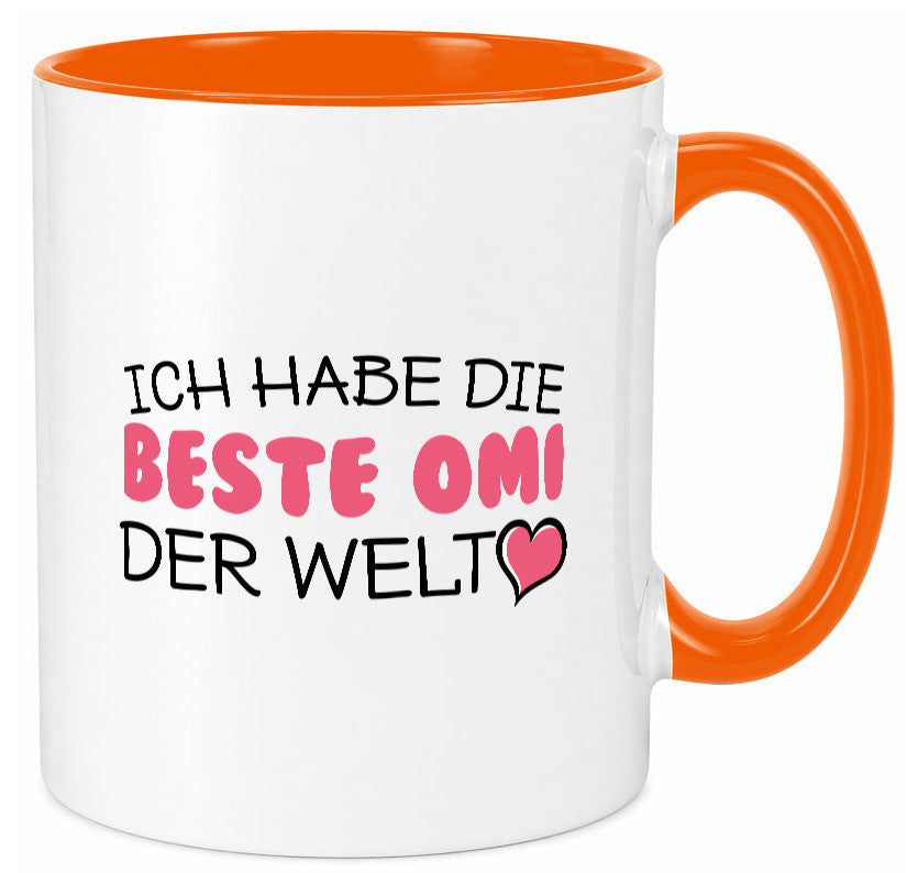 Beste Omi der Welt | Oma Tasse Geburtstag Muttertag lustig Familie Geschenkidee