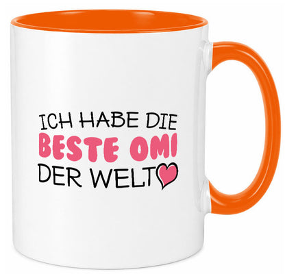 Beste Omi der Welt | Oma Tasse Geburtstag Muttertag lustig Familie Geschenkidee