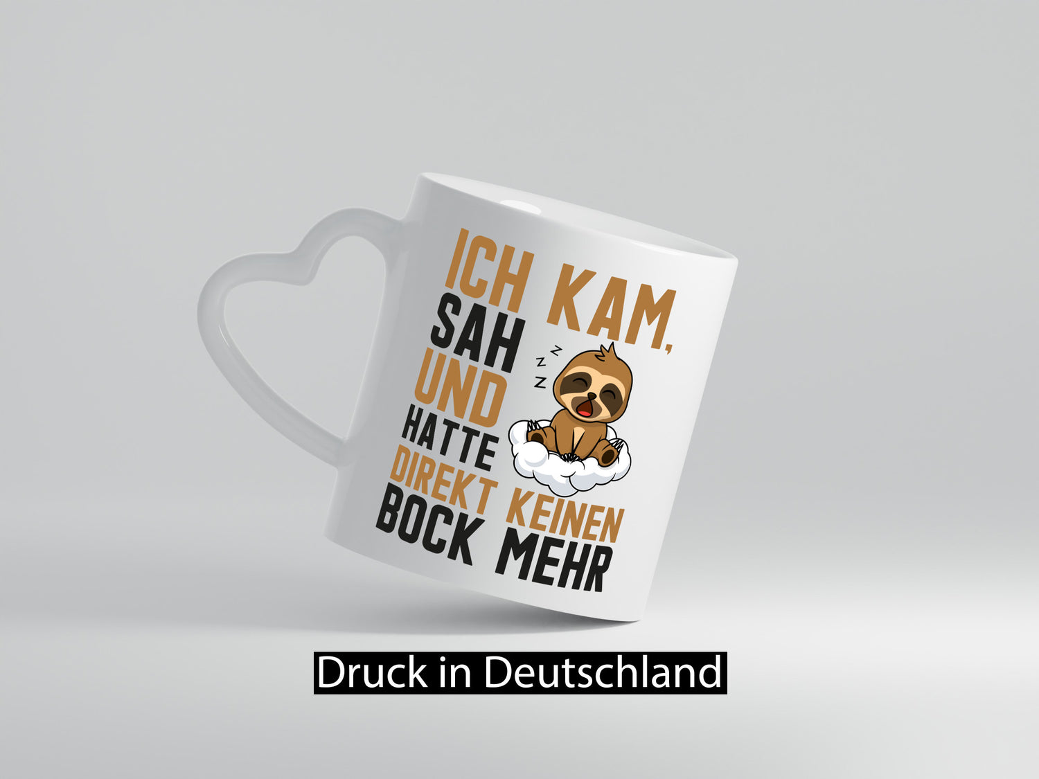 ich kam, sah und hatte keinen Bock | Faultier Müde Geschenk Tierliebhaber Humor