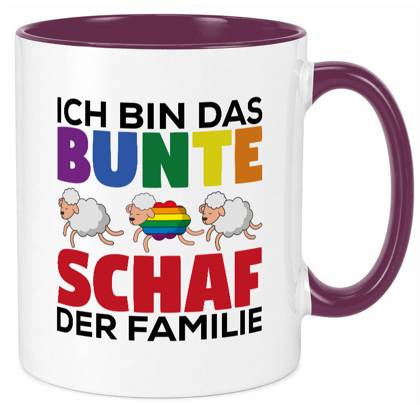 LGBTQ+ Tasse | Buntes Schaf Regenbogen Humor Geschenkidee