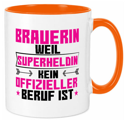 Superheldin Brauerin | Bier Brauerei Humor Geschenkidee Tasse