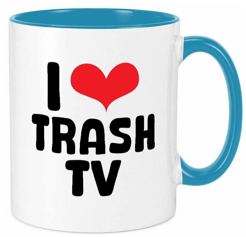 I love Trash TV | v2 lustig Humor Geschenkidee Geschenk Tasse