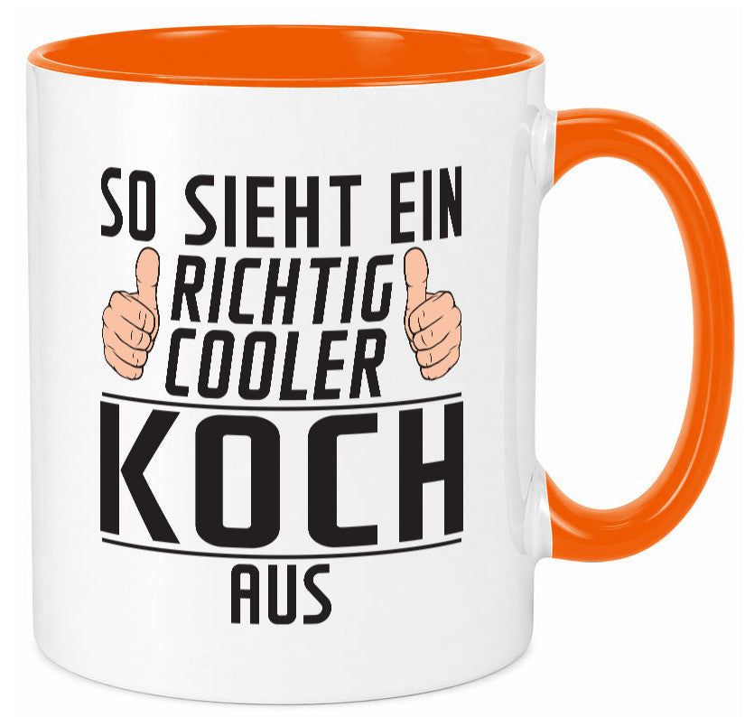 Richtig Cooler Koch | Chefkoch Humor Arbeit Kollegen Büro Geschenkidee Tasse