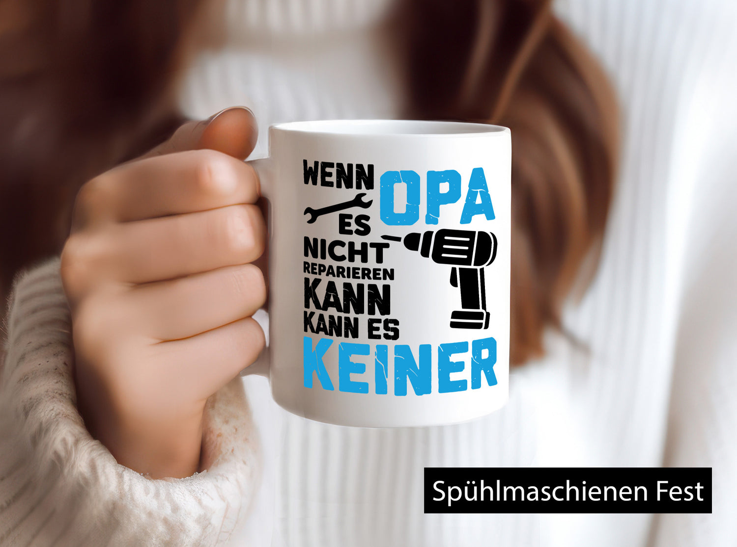 Wenn opa es nicht Reparieren kann | für alles Geschenkidee Familie Humor Tasse