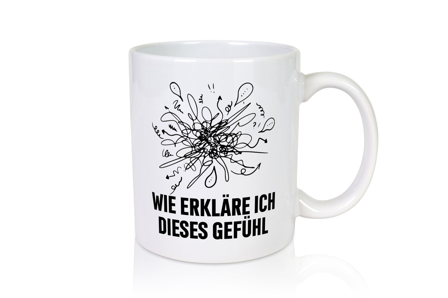 Wie erkläre ich dieses Gefühl | Krizelkrazel Malen Geschenk Humor Geschenkidee
