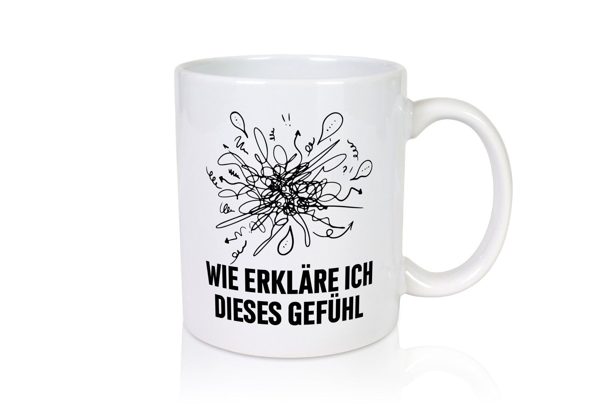 Wie erkläre ich dieses Gefühl | Krizelkrazel Malen Geschenk Humor Geschenkidee