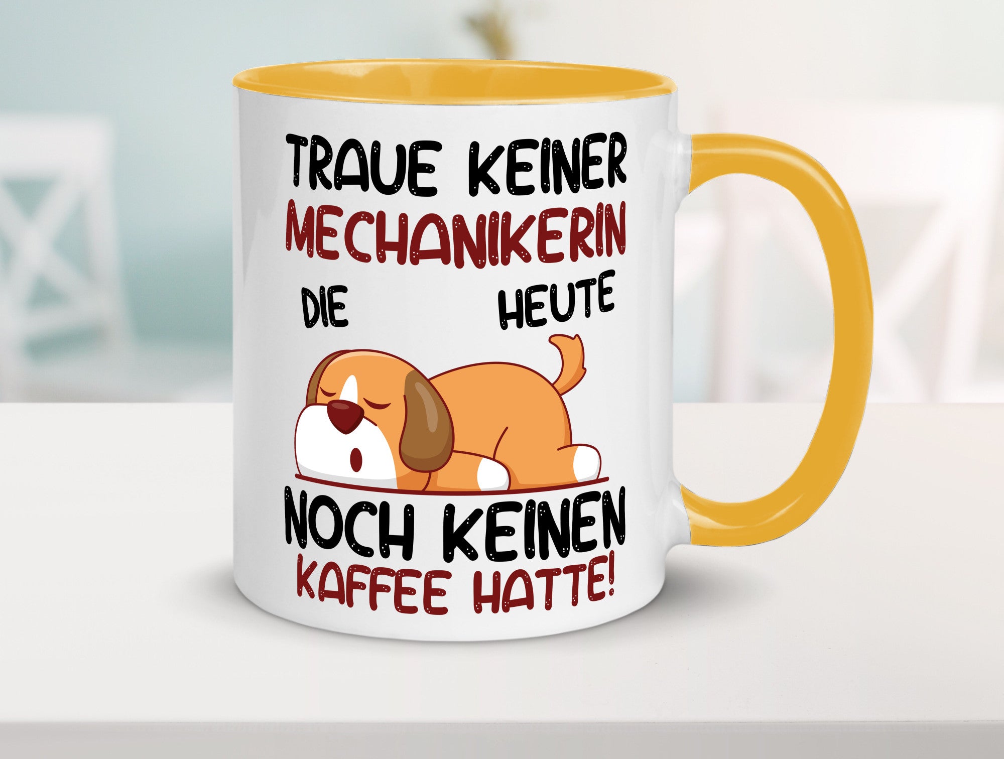 Traue keiner Mechanikerin | KFZ Humor Geschenkidee Tasse