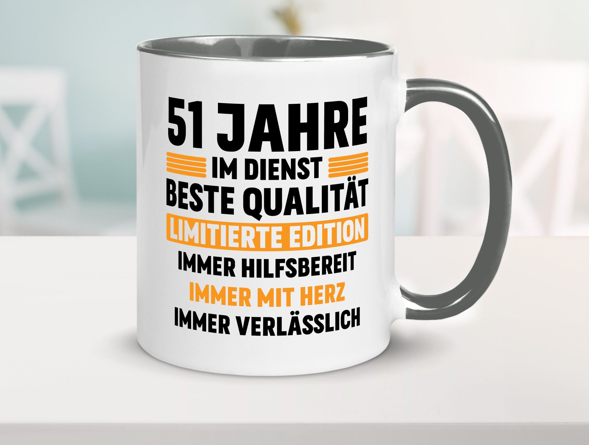 51 Jahre im Dienst | Jubiläum Arbeit lustiger Spruch Geschenk Kollegen Büro
